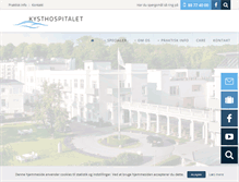 Tablet Screenshot of kysthospitalet.dk